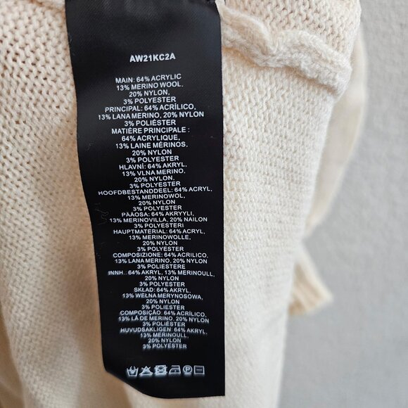 NWT | Andrea Iyamah Resortwear Ally Knit Long Cardigan in Cream S/M - Picture 7 of 12